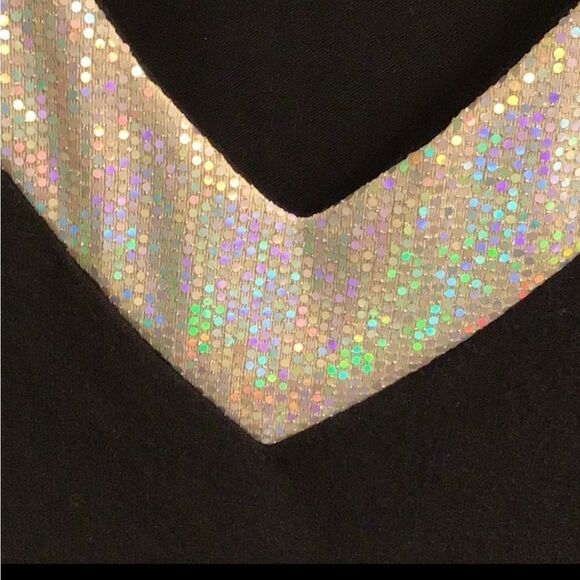 NWOT Emerald Sz L oversize sweater Sequin collar SWAG YOUR SWEATS - Picture 5 of 8